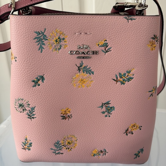 NWOT Coach Small Town Bucket & NWT Medium Corner Zip Wallet Dandelion Floral Set - Picture 2 of 9